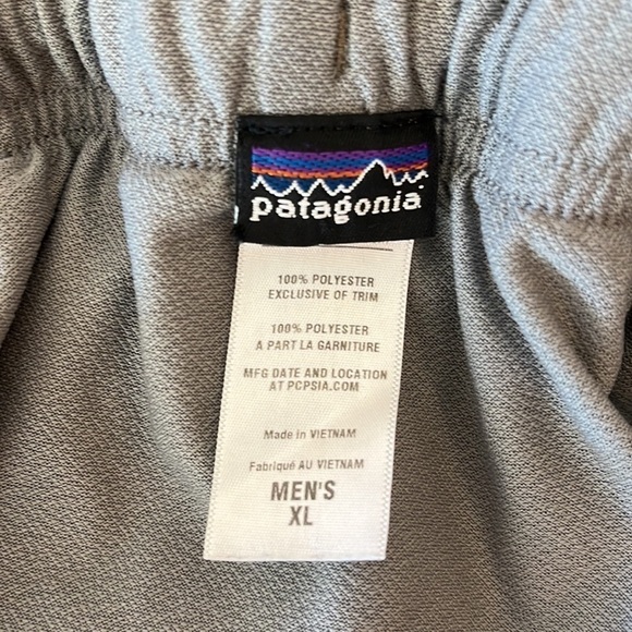 Patagonia Mens Swimming Trunks / Board Shorts Gray & Brown Size XL - Picture 3 of 6